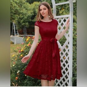 Bery Love - Red Lace Dress - Size Small